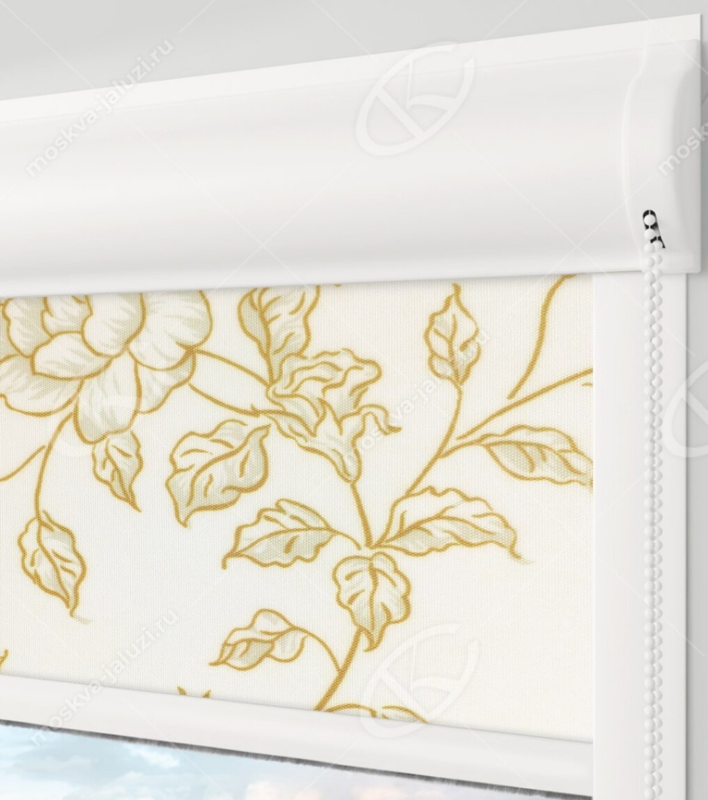 Китайская роза бежевый