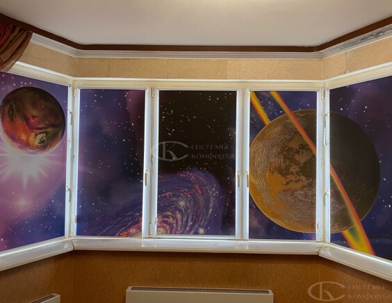 Рулонные шторы с фотопечатью