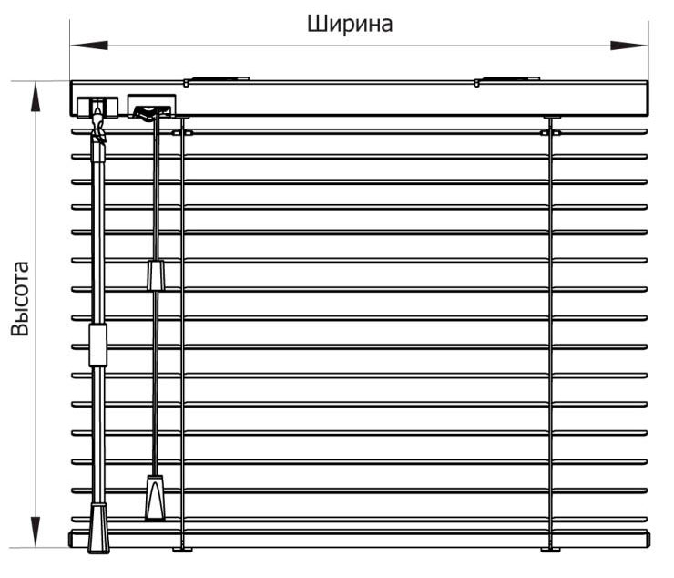 Замер алюминиевых жалюзи